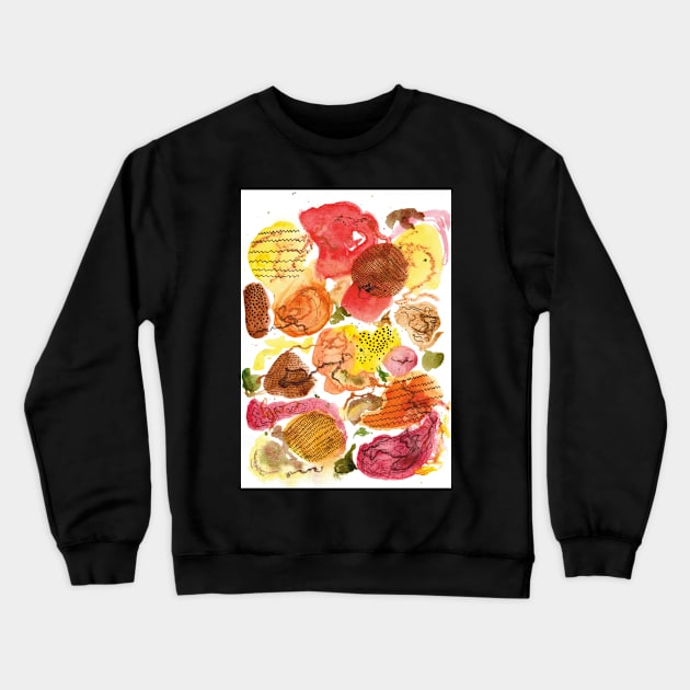 Autumnal Abstract Crewneck Sweatshirt by Colzo Art